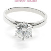 14KT White Gold Round Cut Solitaire Ring , picture number 2
