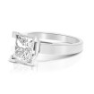 14KT White Gold Princess Cut Solitaire Ring , picture number 0