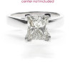 18KT White Gold Princess Cut Solitaire Ring , picture number 1