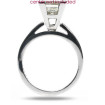 14KT White Gold Princess Cut Solitaire Ring , picture number 2