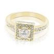 1.80CT Princess and Round Cut Diamonds Engagement Ring , picture number 2