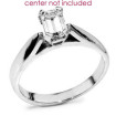 Platinum Emerald Cut Solitaire Ring , picture number 2