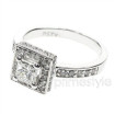 1.80CT Princess and Round Cut Diamonds Engagement Ring , picture number 0