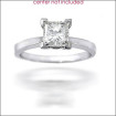 18KT White Gold Princess Cut Solitaire Ring , picture number 1