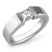 0.35CT Princess Cut Diamond Solitaire Ring , picture number 2
