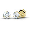 Diamond Stud Earrings with 2.00CT Total Weight In 18KT Yellow Gold Setting , picture number 2