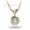 0.80CT Round Cut Diamond Solitaire Pendant , picture number 2
