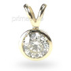 0.25CT Round Cut Diamond Solitaire Pendant , picture number 1
