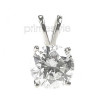 0.25CT Round Cut Diamond Solitaire Pendant , picture number 1