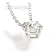0.25CT Round Cut Diamond Solitaire Pendant , picture number 2