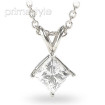 1.00CT Princess Cut Diamond Solitaire Pendant , picture number 2