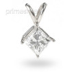 1.50CT Princess Cut Diamond Solitaire Pendant , picture number 1