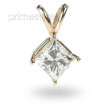 0.25CT Princess Cut Diamond Solitaire Pendant , picture number 1