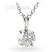 0.25CT Round Cut Diamond Solitaire Pendant , picture number 0