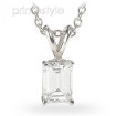1.00CT Emerald Cut Diamond Solitaire Pendant , picture number 0