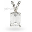1.00CT Emerald Cut Diamond Solitaire Pendant , picture number 1