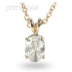 0.55CT Oval Cut Diamond Solitaire Pendant , picture number 2