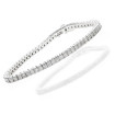 Princess Cut 3.80CT Diamonds Tennis Bracelet In 14KT , picture number 2