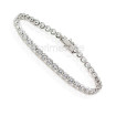 Tennis Bracelet - 14KT White Gold 2.10CT Round Cut Diamonds , picture number 2