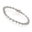 Round 1.10CT Diamond Cut Tennis Bracelet In 14KT White Gold , picture number 2
