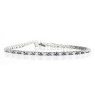 14KT White Gold Sapphires 1.00CT Round Cut Diamonds Bracelet , picture number 0