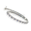 14KT White Gold Sapphires 1.00CT Round Cut Diamonds Bracelet , picture number 1