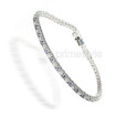 14KT White Gold Sapphires 2.00CT Round Cut Diamonds Bracelet , picture number 2