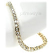 3.00CT Round Cut 14KT Yellow Gold Diamonds Tennis Bracelet , picture number 4