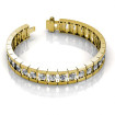 3.00CT Diamonds Bracelet In 14KT Yellow Gold , picture number 1
