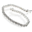 Diamond Round Cut Tennis Bracelet In 14KT White Gold , picture number 1