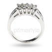 1.10CT Emerald and Princess Cut Diamond Wedding Band , picture number 2