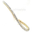 14KT Yellow Gold 3.00CT Round Cut Tennis Bracelet , picture number 2