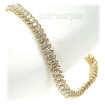 14KT Yellow Gold 1.00CT Round Cut Diamonds Tennis Bracelet , picture number 2
