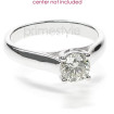 14KT White Gold Round Cut Solitaire Ring , picture number 2