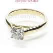 14KT Yellow Gold Round Cut Solitaire Ring , picture number 2