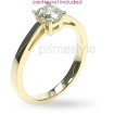 14KT Yellow Gold Round Cut Solitaire Ring , picture number 1