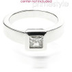 Platinum Princess Cut Solitaire Ring , picture number 1