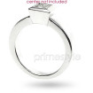 14KT White Gold Princess Cut Solitaire Ring , picture number 2
