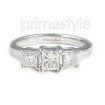 0.60CT Princess Cut Diamonds Three Stone Ring , picture number 1