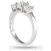 0.60CT Princess Cut Diamonds Three Stone Ring , picture number 2