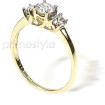 0.50CT Round Cut Diamonds Three Stone Ring , picture number 1