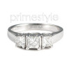 0.50CT Princess Cut Diamonds Three Stone Ring , picture number 0