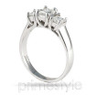 0.50CT Princess Cut Diamonds Three Stone Ring , picture number 2
