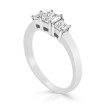 1.00CT Princess Cut Diamonds Three Stone Ring , picture number 1