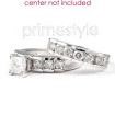 1.85CT Bridal Set with Princess & Round Cut Diamonds , picture number 1