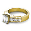 1.65CT Emerald and Round Cut Diamonds Engagement Ring , picture number 1