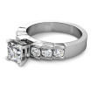 1.20CT Princess and Round Cut Diamonds Engagement Ring , picture number 1