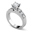 1.20CT Princess and Round Cut Diamonds Engagement Ring , picture number 2