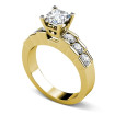 1.30CT Princess and Round Cut Diamonds Engagement Ring , picture number 2