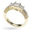 1.50CT Princess and Round Cut Diamonds Three Stone Ring , picture number 2